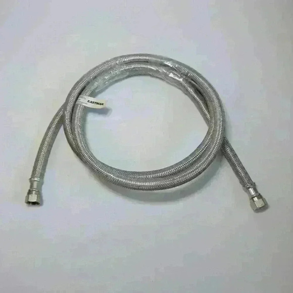 EASTMAN 98516 5-ft 1,800-PSI Stainless Steel Water Line / Ice Maker Connector - Picture 1 of 2